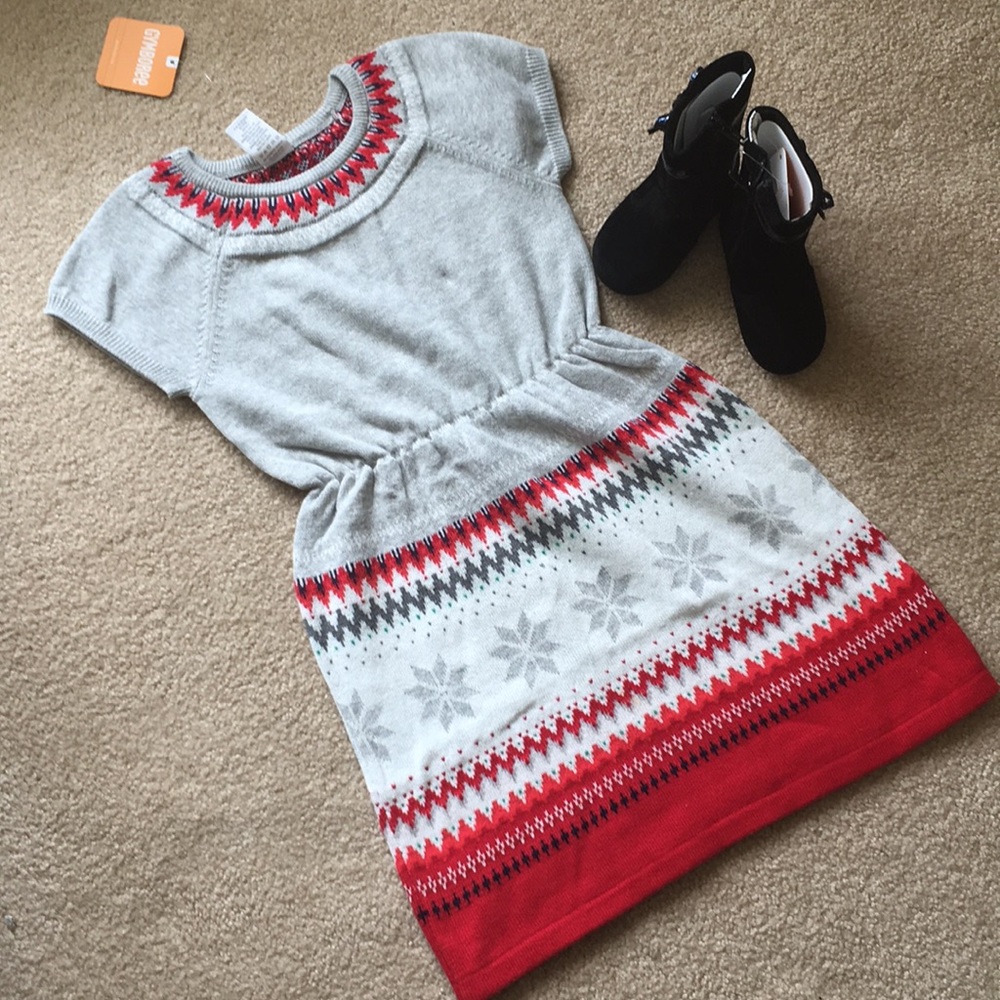 ♦️🦋HP 🦋7/17 NWT Gymboree  sweater dress 5T holiday